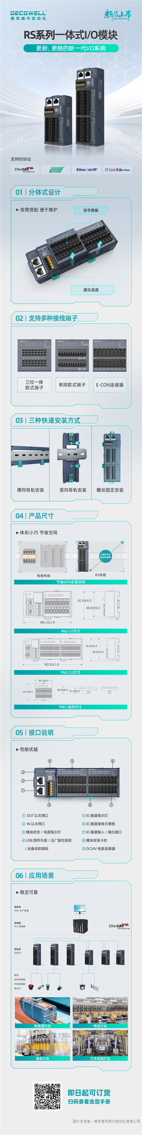 新品发布 | RS系列一体式I/O模块！