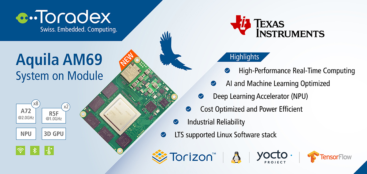  隆重推出 Aquila - 新一代 Toradex 计算机模块