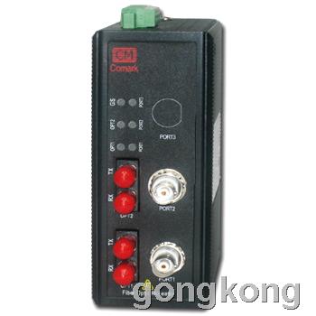 莫迪康PLC光纤通讯s908 RIO冗余环网光纤中继器