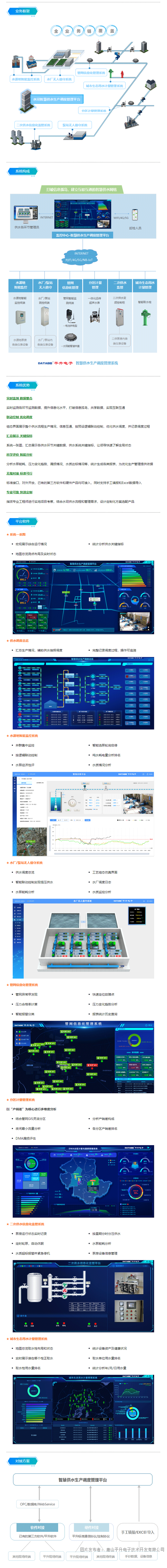 智慧水务信息化管理系统方案 智慧供水系统建设方案